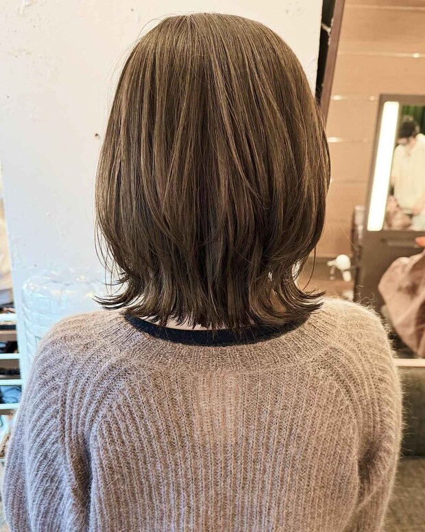 普通ボブ →“こなれボブ”へ！ オシャレすぎずちょうどイイ♡【40・50代おすすめボブ】