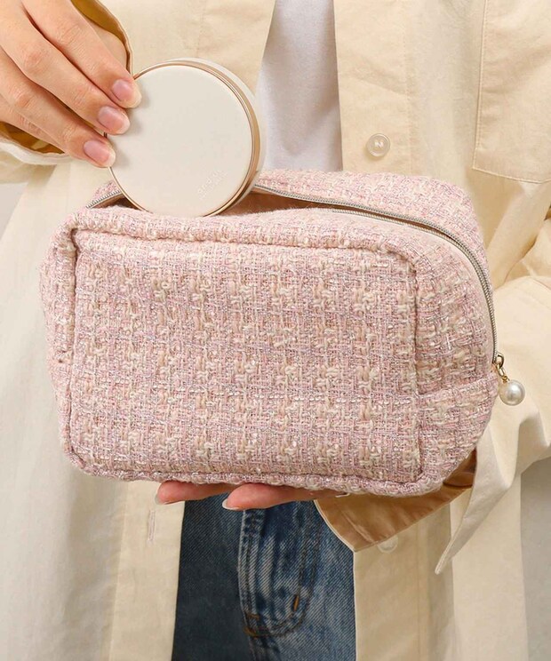 か、か、可愛いーーーッ♡【3COINS】ハシゴしてでも欲しい！「ツイード調ポーチ」