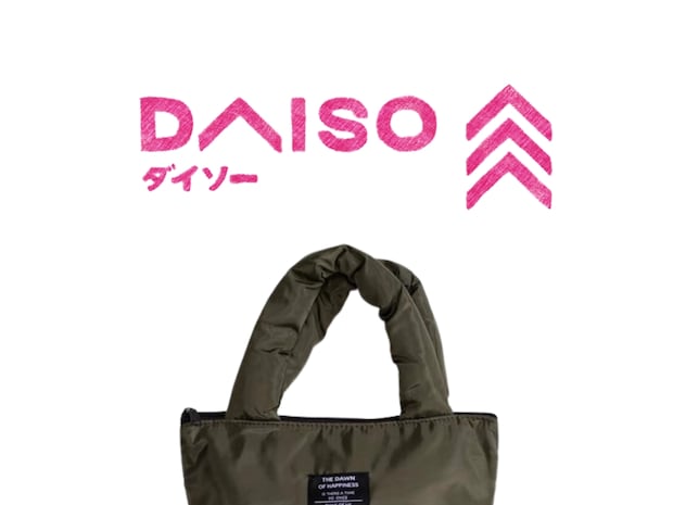 秋冬コーデに合いそうな「トートバッグ」→【ダイソー】に売ってた、、！