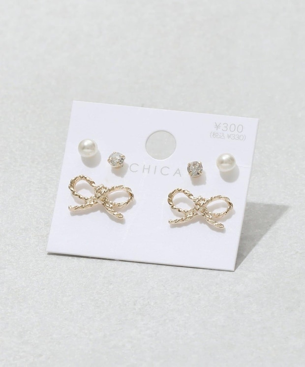 <6個セットで330円!>【3COINS】完売前にゲットしたい!「コスパ最強ピアス」