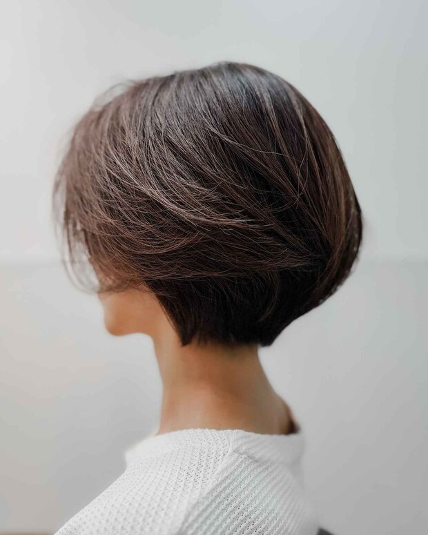 がっつりショートは、、（汗）→ 短すぎない！【50代】にハマる♡「ショートボブ」