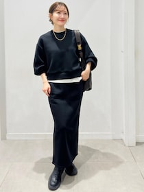 「黒スウェット」どう着る？【GU】大人が即マネしたい！「トップス着回しコーデ」