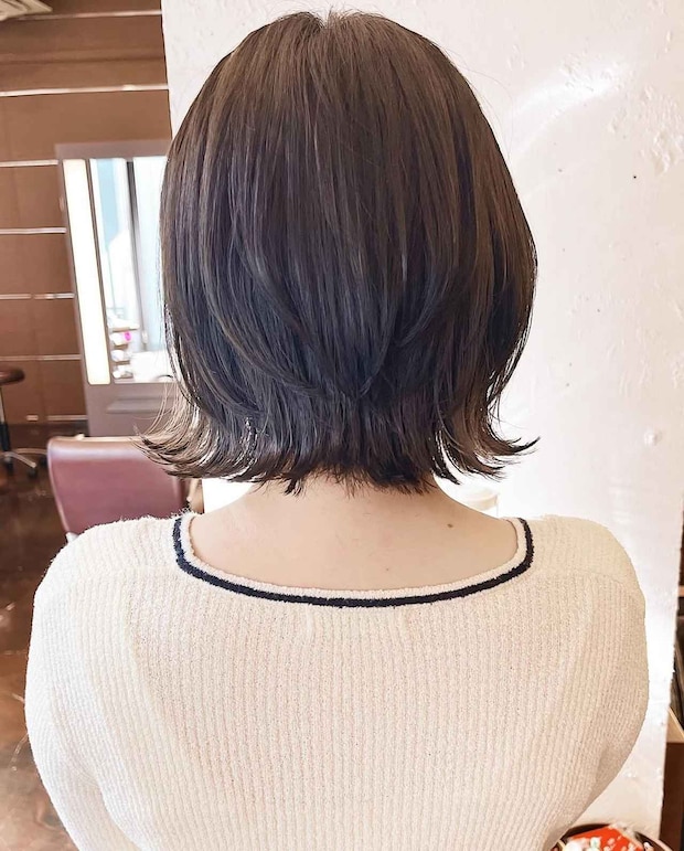 普通ボブより、断然コッチかも！【40・50代】即今っぽ♡「プチウルフボブ」