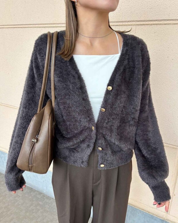 シワにならない！ あったかい！ 最高！【しまむら】1枚あると助かる♡「優秀カーデ」