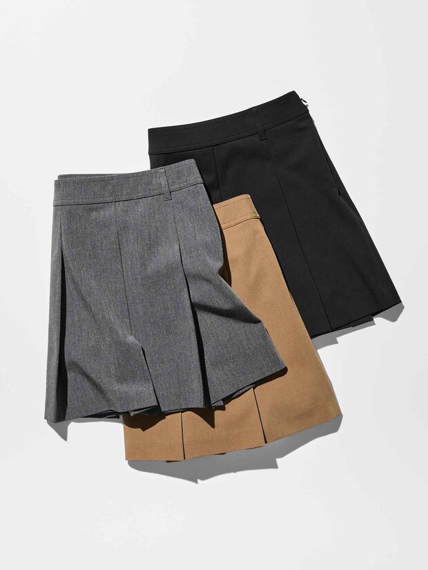 「ミニ丈に挑戦したい」→【ユニクロ】へ！ 大人世代でも安心♡「優秀スコート」