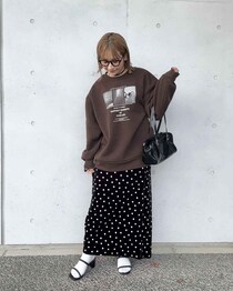 「冬スカート寒い問題」→ 解決！【しまむら】大人が即シャレる♡「柄スカート」