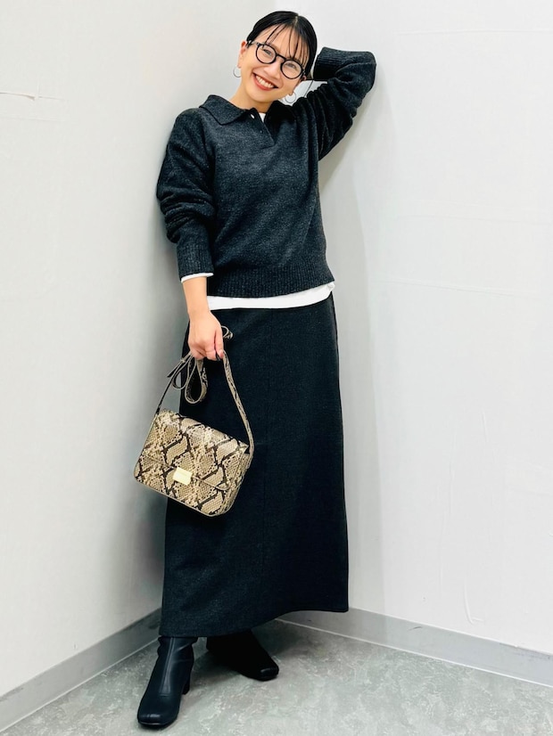 40・50代に似合う“グレー色”！【GU】大人におすすめ♡「高見えスカート」