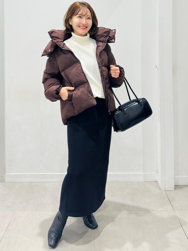 「中綿アウターって着膨れしがち、、」そんな時は！【GU】スッキリ見える「着こなし術」