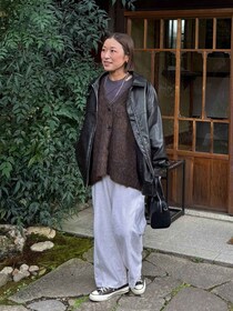 冬のおしゃれに“この1枚”！【LEPSIM】40・50代に似合う「シャギーカーデ」