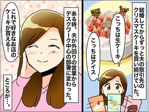 “夫の取引先のケーキ”で我慢してきた妻に、チャンスが！「好きなケーキを選べる！」はずが、まさかの展開に