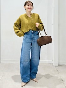 【GUのマスタード】が可愛い！ 着こなしの幅が広がる♡「優秀カーデ」