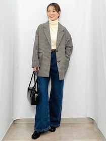 冬の「ジーンズ」はこう穿く！【GU】真似するだけでOK！「洗練コーデ」