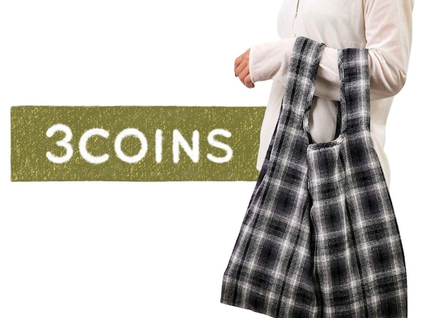「ミニバッグ荷物入りきらない」問題 →【3COINS】の「激かわエコバッグ」で解決!