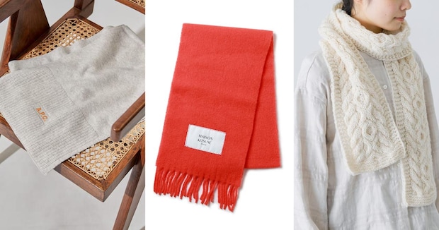 長く使えて、いろんなコーデに合わせるなら【シンプルなマフラー】が一番