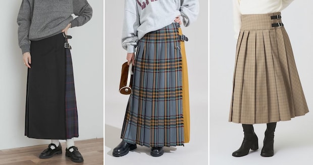 トラッド人気に欠かせない【ブリティッシュチェック柄スカート】は、今からでもほしい！