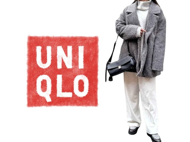 「白系パンツ」はこう穿く！【ユニクロ】そのまま真似したい「冬のおしゃ見えコーデ」