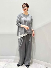 【上下GUのグレー色アイテム】がおしゃれ！ 40・50代の垢抜け♡「冬の洗練コーデ」