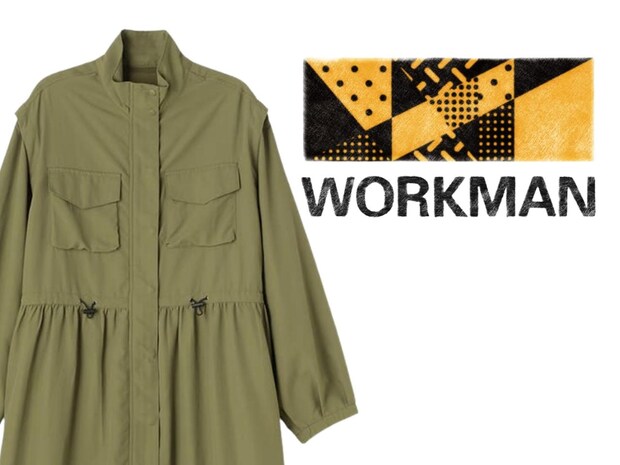 ワンピースにも羽織りにもなる「優秀アイテム」→【ワークマン】で見つけた、、!