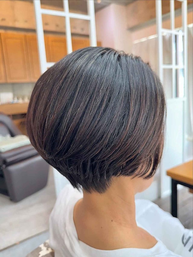 なんか髪まとまらん(汗)→ 解消!【50代】楽してこなれる♡「グラデーションボブ」