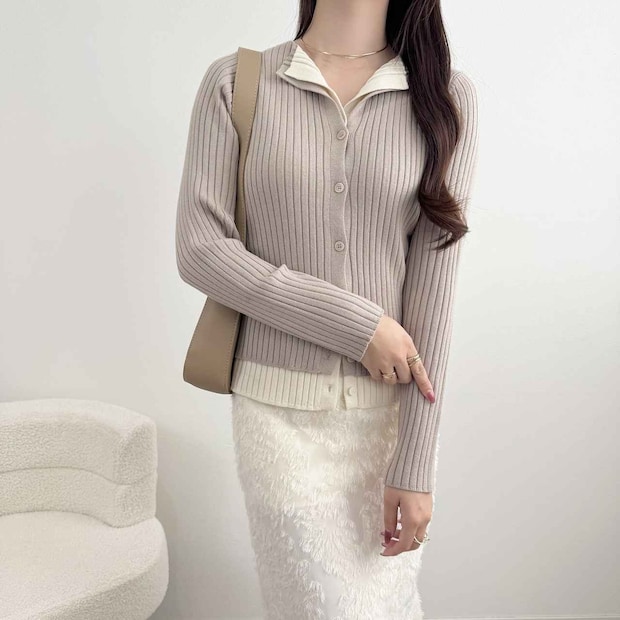 「肌触り良い」「1枚でおしゃれ!」【しまむら】パトで狙いたい♡「配色カーデ」