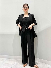 【上下GUの黒】がセンス抜群！ 40・50代がまるっと真似したい♡「サマ見えコーデ」