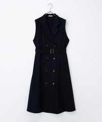 2WAYで着回し力100点！【ハニーズ】細見え叶う♡「上品ジレワンピ」