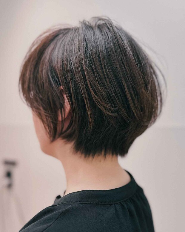 短すぎずちょうどイイ!【40・50代】楽ちんにこなれる「ショートボブ」最強かも♡