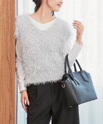 ガバッと着るだけ → サマ見え！【大人のハニーズ】キラッと華やか♡「フェザーアイテム」