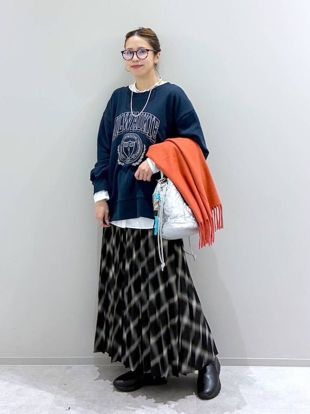 まさに求めてたやつ、、!【グローバルワーク】お手入れも簡単♡「楽ちんスカート」