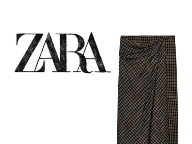 大人でも穿きやすい「チェック柄スカート」→【ZARA】に売ってた、、！