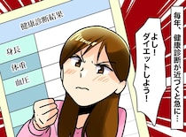 「今年こそは！」健康診断の直前になると繰り返してしまう『間に合わせのダイエット』劇的な変化はないけれど
