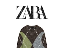 ガバッと着るだけでOK！【ZARA】40・50代が即こなれる♡「アーガイル柄セーター」