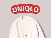 『値下げ』に大感謝、、！【ユニクロ】肌触りフワフワ♡「きれいめ白カーデ」