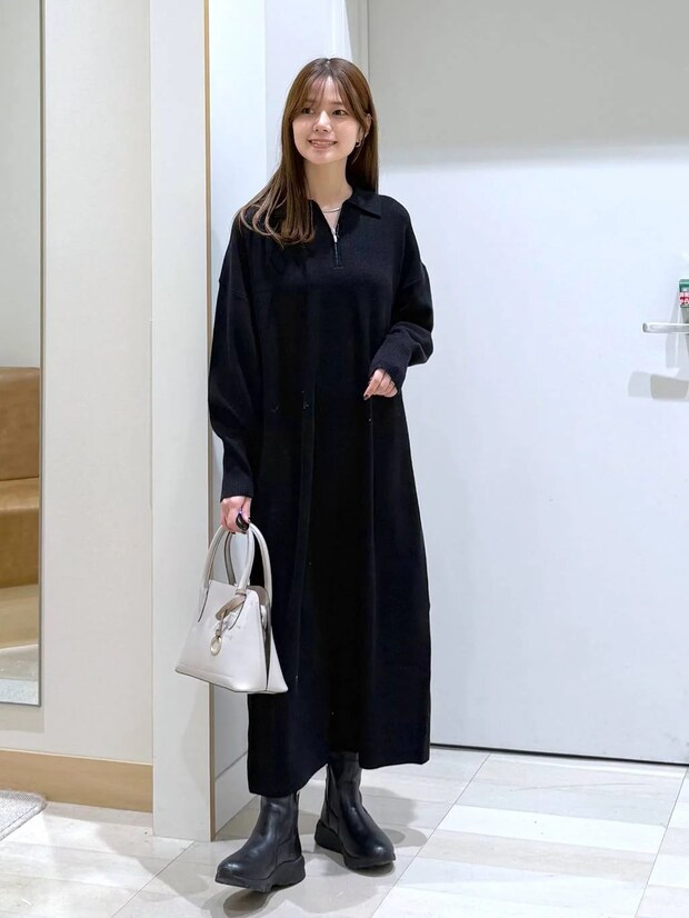 “この1枚”で決まる！【グローバルワーク】40・50代の時短おしゃれ♡「ハーフジップワンピ」