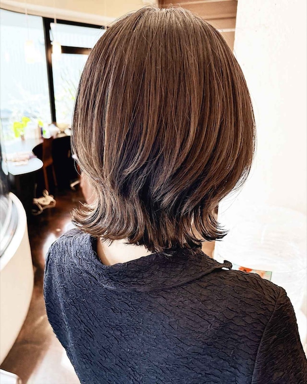 やりすぎ感なくオシャレ！【40・50代】がマネしやすい♡「シャレ見えボブ」