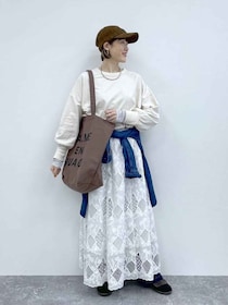 「甘くなりすぎる」→ そんなことない！【studio CLIP】40・50代に似合う♡「レーススカート」