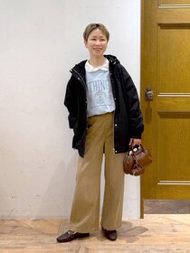 青より“ベージュ系”が良いかも！【グローバルワーク】40・50代の冬 → 春に♡「ジーンズコーデ」