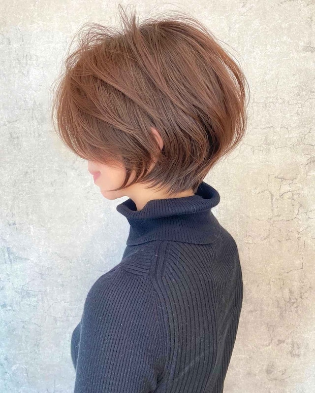 「短すぎは苦手」って人へ →【40・50代】にドンピシャ！「上品ショートボブ」が推せる♡
