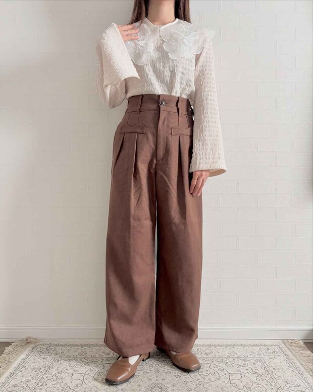 「最強に美脚見え、、!」【しまむら】低身長さんにドンピシャ♡「きれいめパンツ」