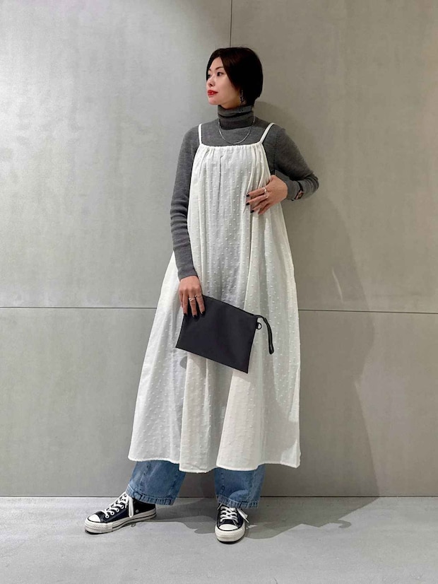 【無印良品のワンピ】が着回し力100点！ 40・50代がマネしたい♡「おしゃれコーデ」