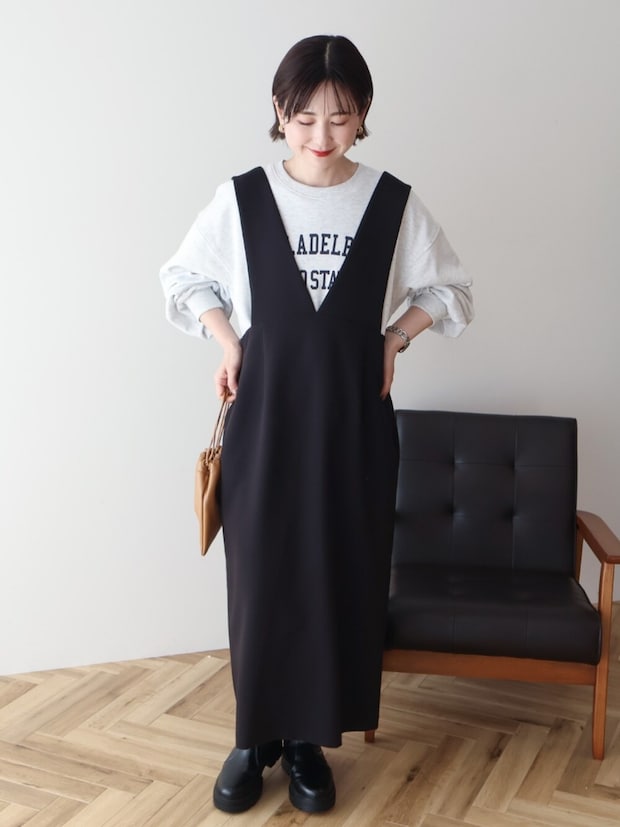 『黒・モカ』2色買いしたい！【AMERICAN HOLIC】大人に似合う♡「着回し力100点ワンピ」