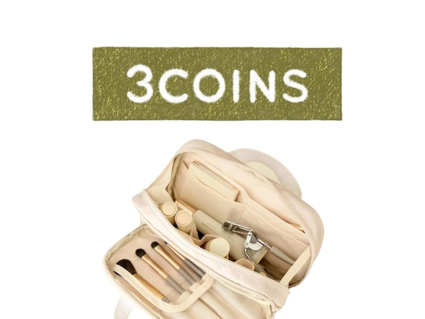 『再入荷』キターーーッ！【3COINS】収納力すんごい♡「優秀ポーチ」
