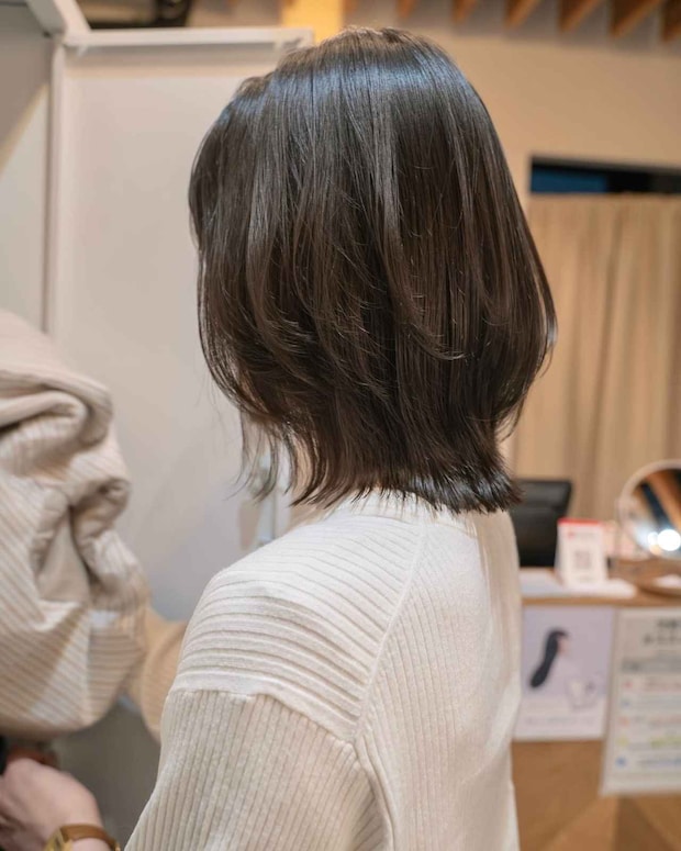 【40・50代】5年同じボブ → それ、長さ変えない「レイヤー」で即シャレるかも!!