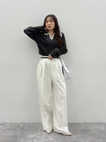 大人は「ワイドパンツ」こう穿く！【グローバルワーク】40・50代が真似したい「コーデ術」