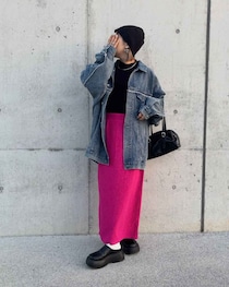 「着こなし難しそう」→ 意外とイケる！【しまむら】マニアさん推し♡「ピンク色スカート」