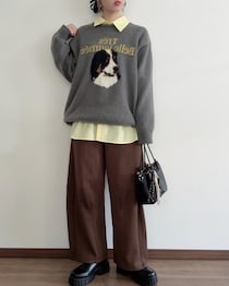 「カラーシャツ」はこう着る！【しまむら】冬 → 春に真似したい♡「レイヤードコーデ」