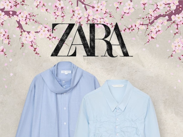 【ZARAのブルー】が春先におすすめ! 40・50代に似合う♡「きれいめシャツ」