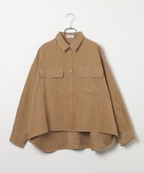 大人こそ“キャメル色”一択かも！【LEPSIM】着るだけでシャレる「スエード風シャツ」