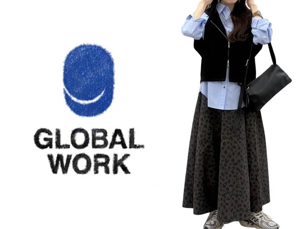 40・50代は「ブルー」こう着こなしたい！【グローバルワーク】真似するだけでOK「差し色コーデ」