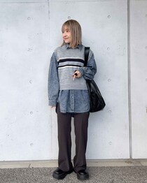 【しまむら990円ベスト】がオールシーズン使えそう！ マニア大絶賛♡「万能ニット」